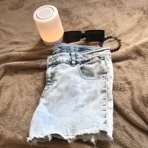 Asid washed Jean shorts